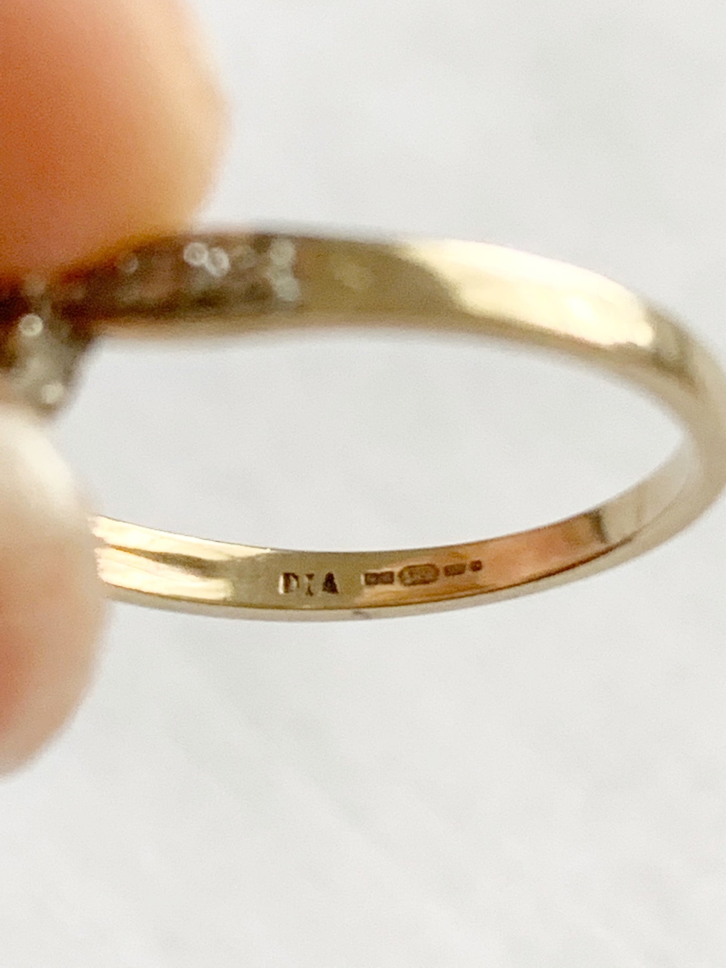 Vintage Art Deco Style 9ct Gold Diamond Engagement Ring