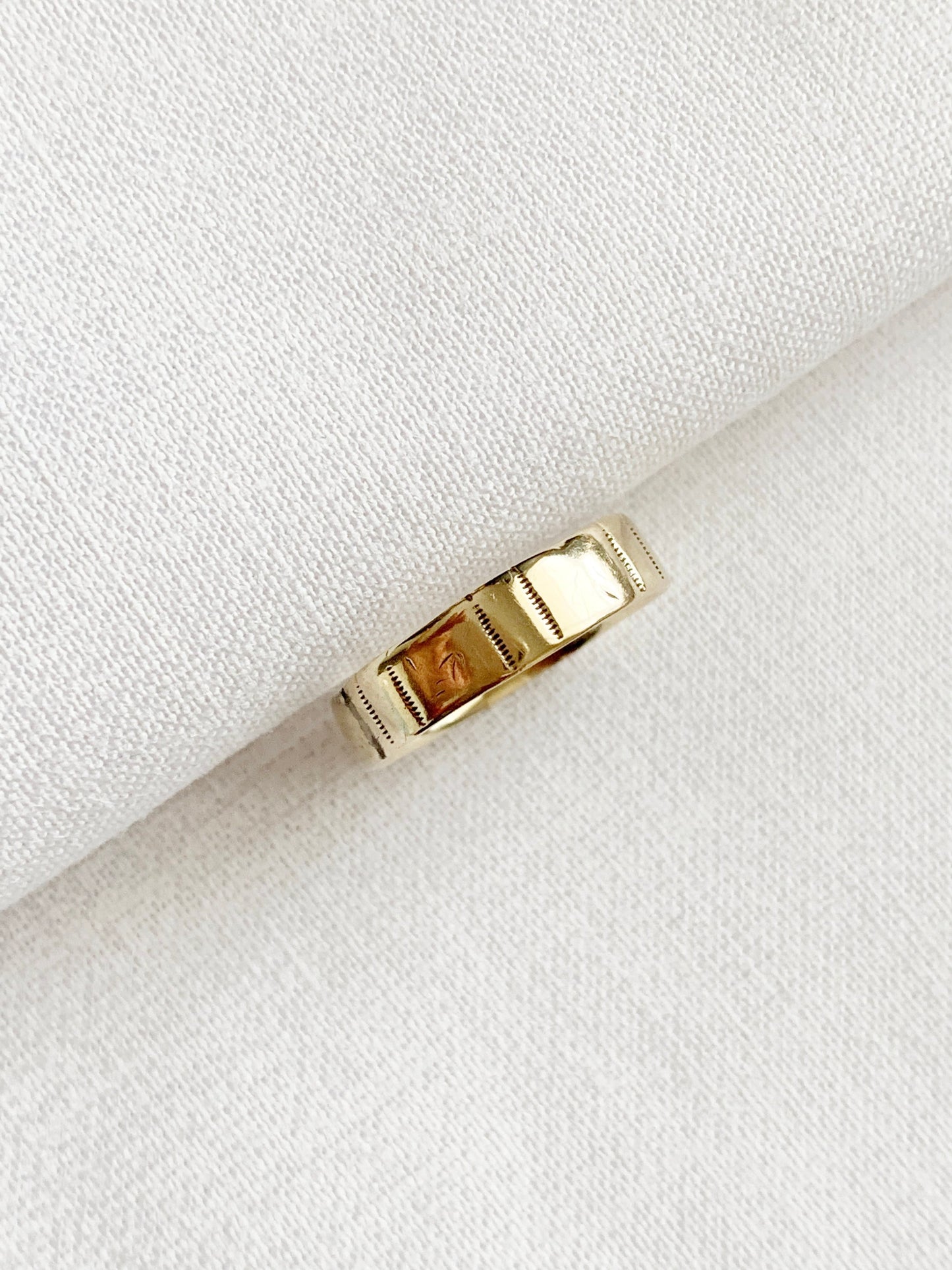 Rare Old Vintage 1940s 9ct Gold Midi Ring/Pinky Ring