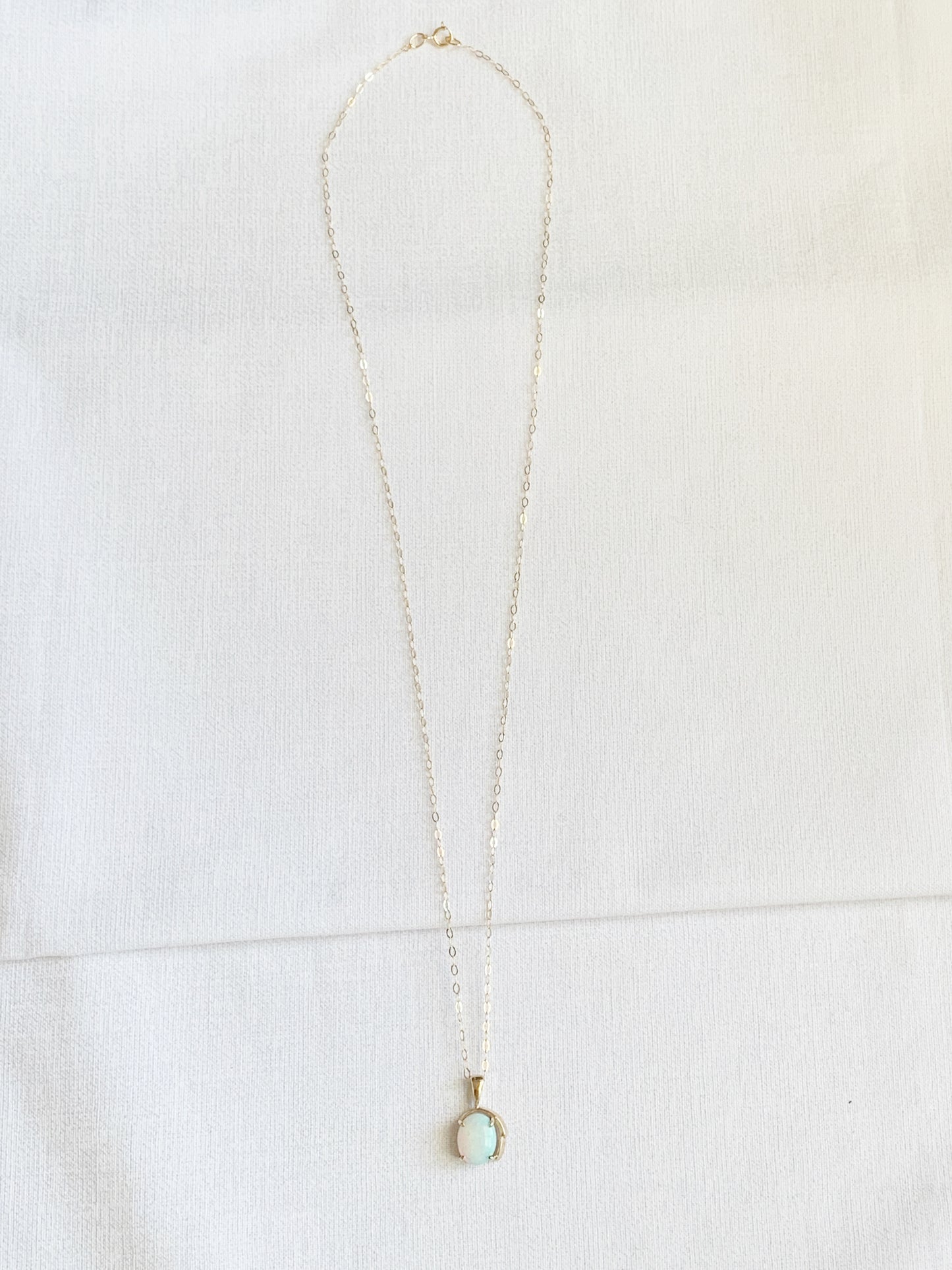 Vintage 9ct Gold Opal Necklace