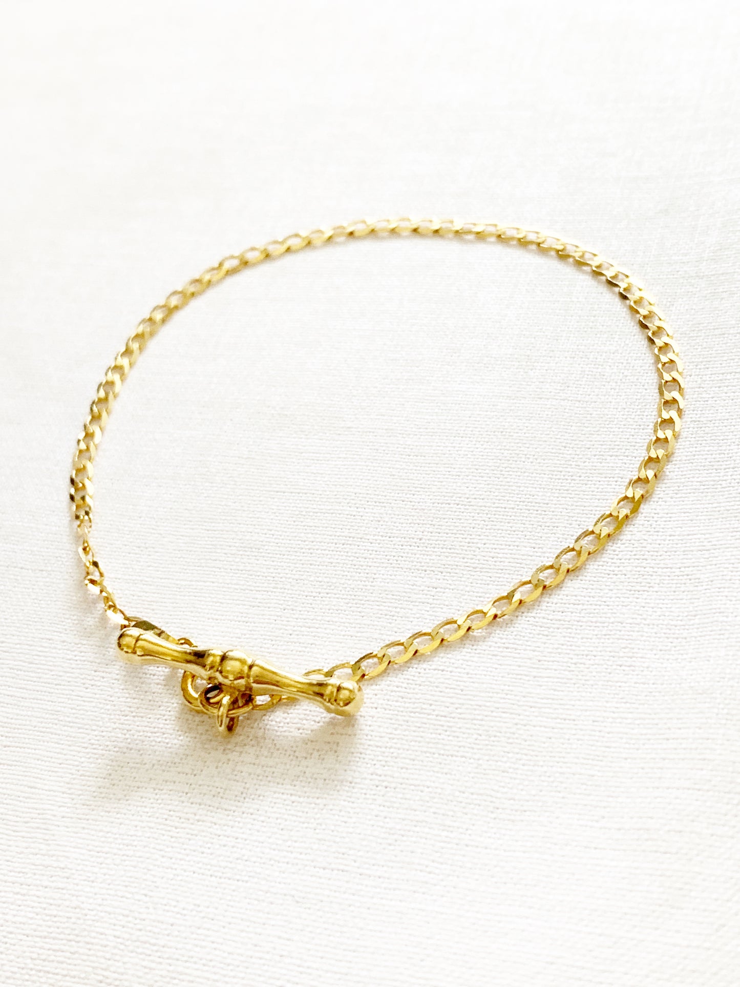 Vintage 9ct Gold T Bar Bracelet