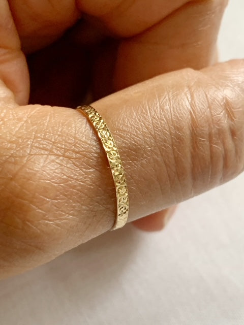 Vintage 9ct Gold Boho Ring
