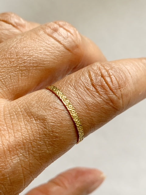 Vintage 9ct Gold Boho Ring