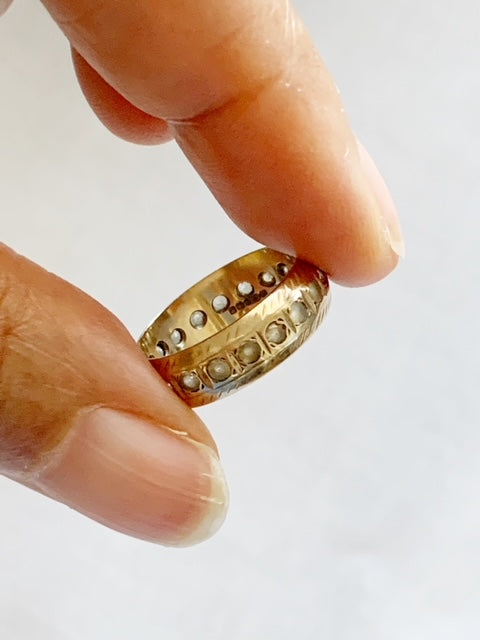 Vintage 9ct Gold Eternity Ring 1992