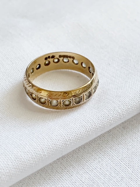 Vintage 9ct Gold Eternity Ring 1992