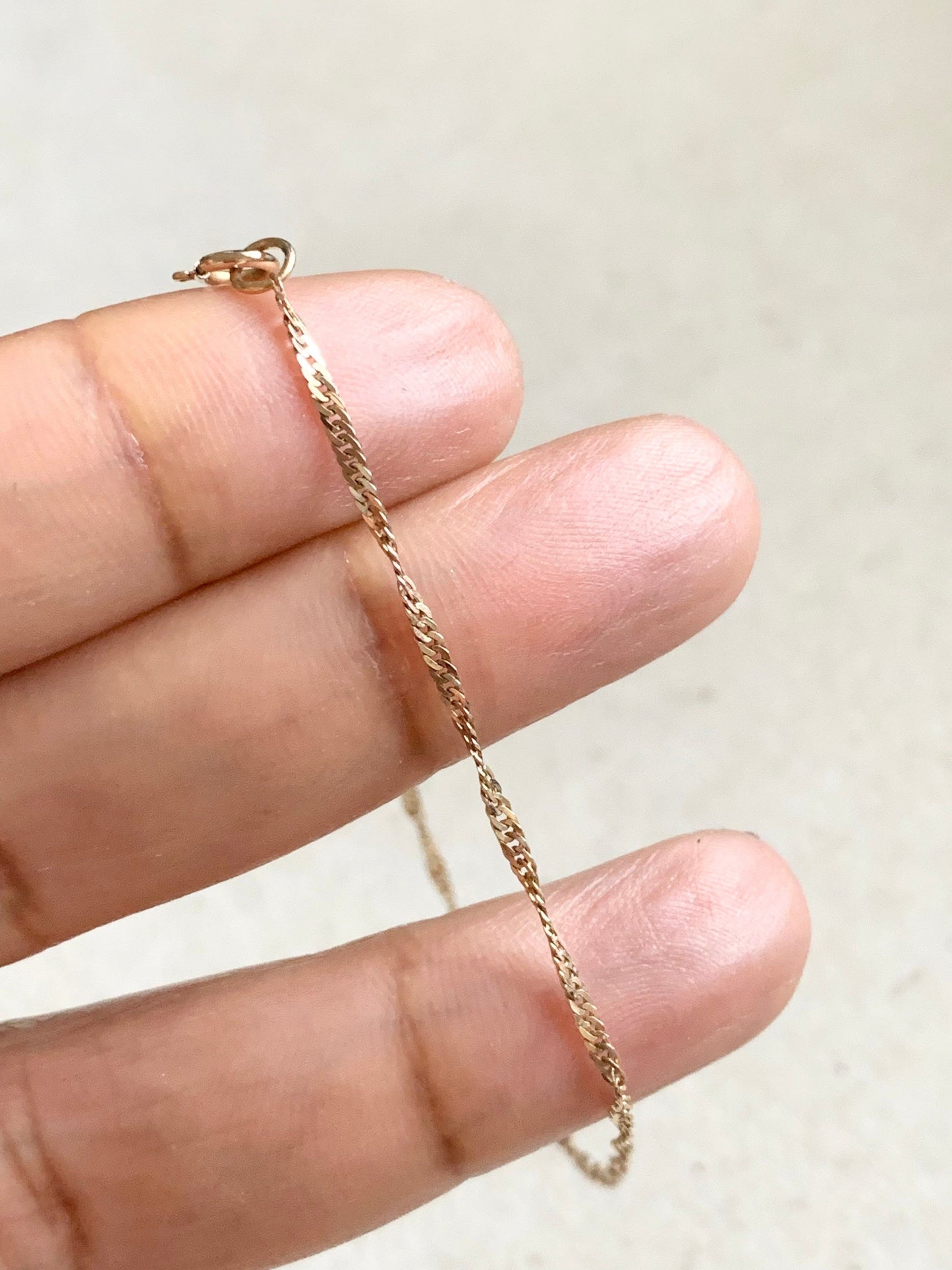Vintage 9ct Gold Twisted Link Bracelet
